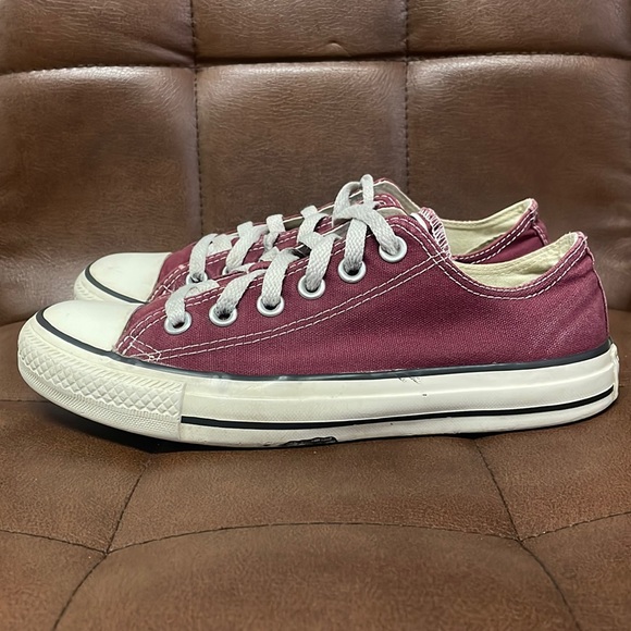 Converse Shoes - Converse All Star Women’s Low Top Maroon Sneakers
